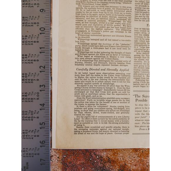 1918 "Whisperings!"‎ Original Vtg Magazine Page WWI by Samual Hopkins Adams - Picture 10 of 12